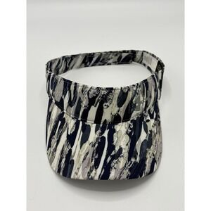 Under Armour Women's Visor Hat Marbled Blue White Cream OSFM Abstract Golf